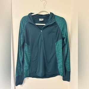Danskin Teal and Aqua Women's Sweatshirt